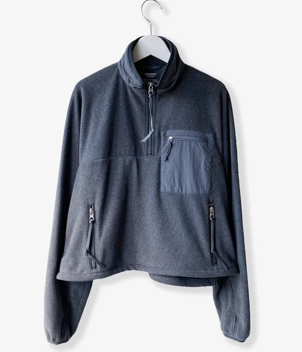 Sale Event padded coatPHEENY/POLARTEC FLEECE PULLOVER(GRAY)