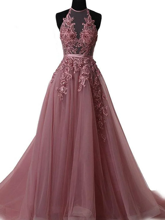 YEAR-End Sale Sexy Prom Dresses Halter Appliques Lace-up Long Prom Dress Sexy Evening Dress JKL550 YEAR-End Sale Sexy Prom Dresses Halter Appliques Lace-up Long Prom Dress Sexy Evening Dress JKL550