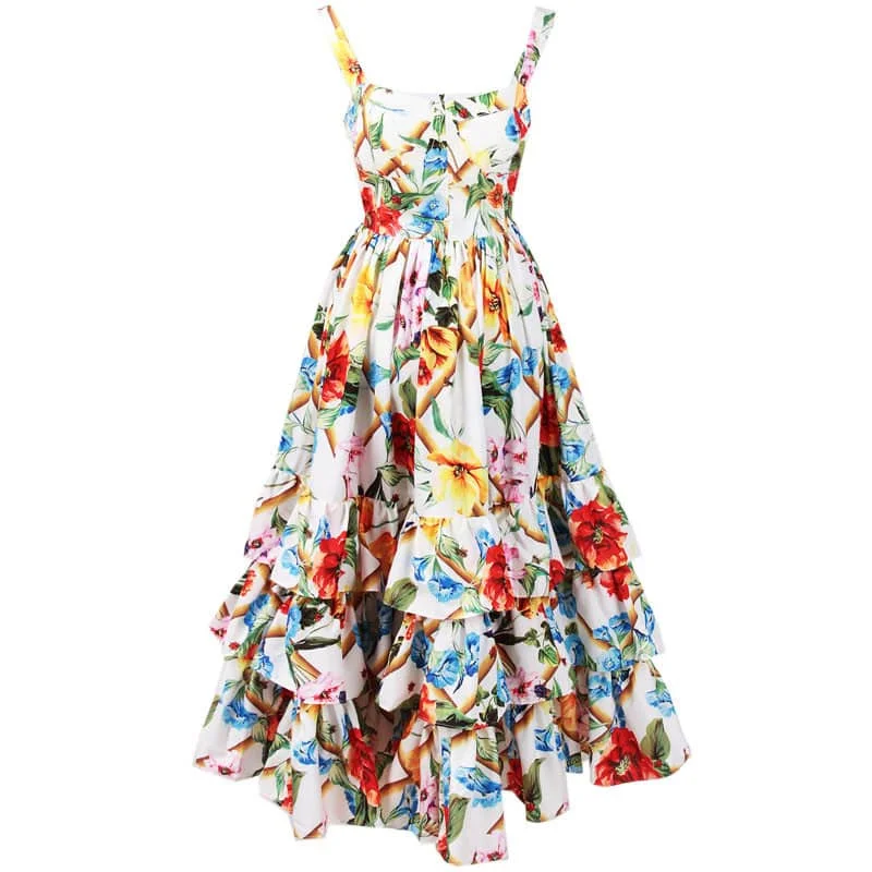 YEAR-End Sale flowy maxi dressFloral Printed Sweet Dress