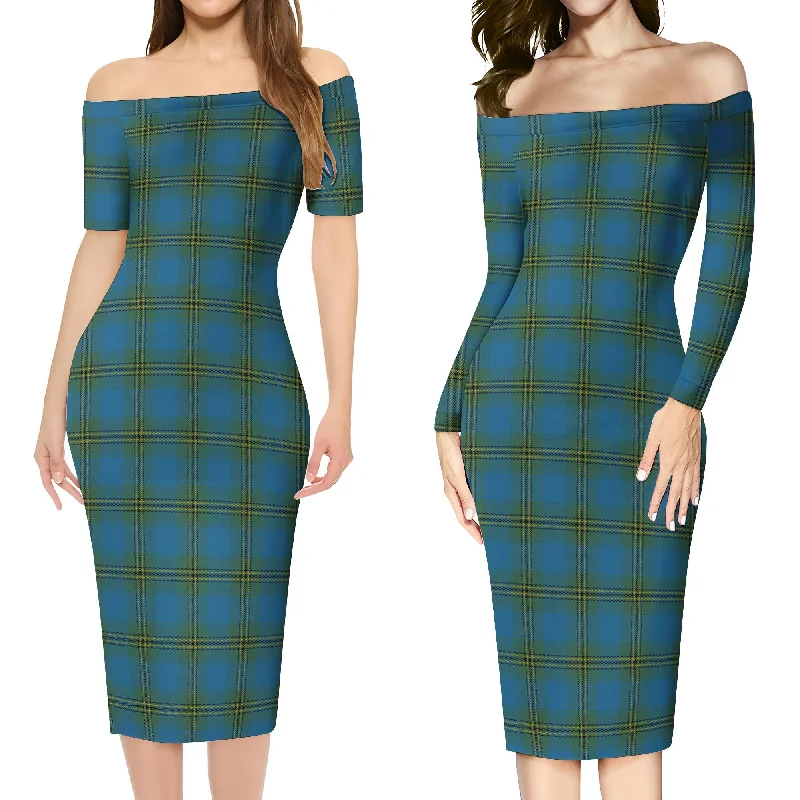 Fantastic Offers Oliver Tartan Off Shoulder Lady Dress